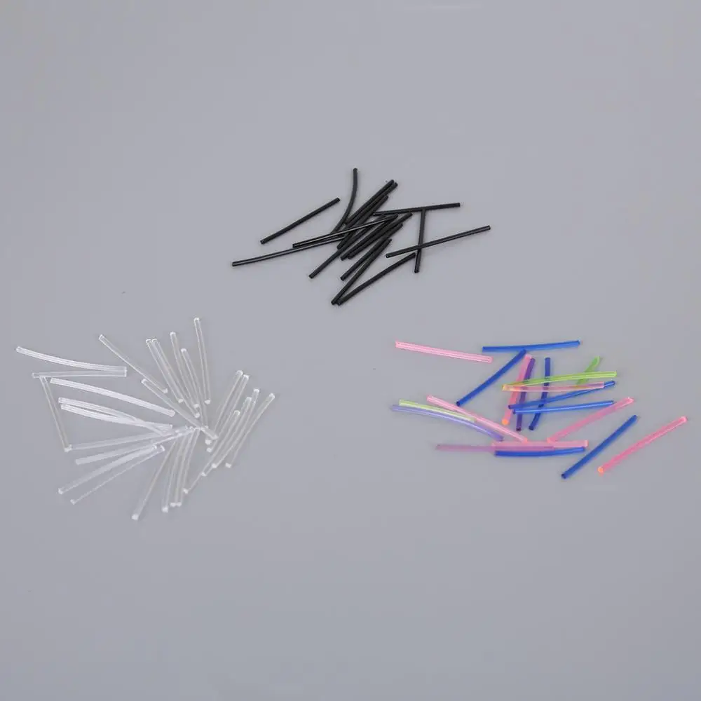 100-150pcs/lot Fashion Black White Clear Colorful Ear Stick Plastic Hypoallergenic Ear Stick Jewelry Wholesale For Women And Men