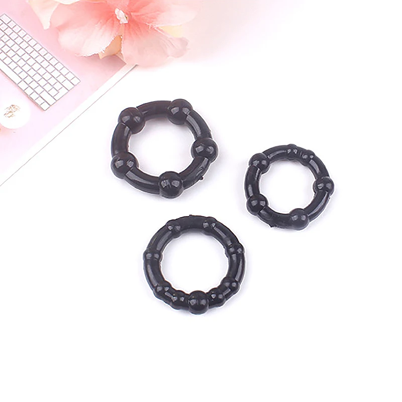 3 Pcs/Pack Male Flexible Stay Donuts Cock Rings Silicone Time Delay Ring Cock Rings Adult Products Samox