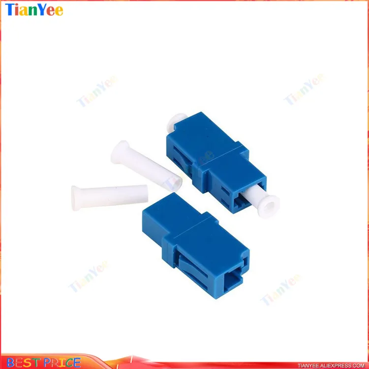 50pcs 100~500pcs LC UPC Simplex single-mode Fiber optic Adapter LC Optical fiber coupler LC/UPC flange LC connector Single Core