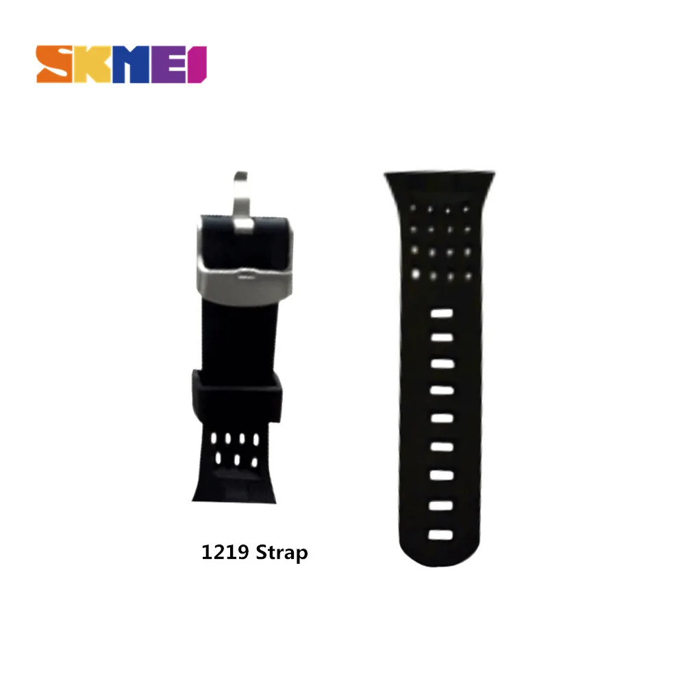 SKMEI 1266 1548 1068 1258 1219 1251 Brand Original Black Wrist Silicone Strap For Men Watches