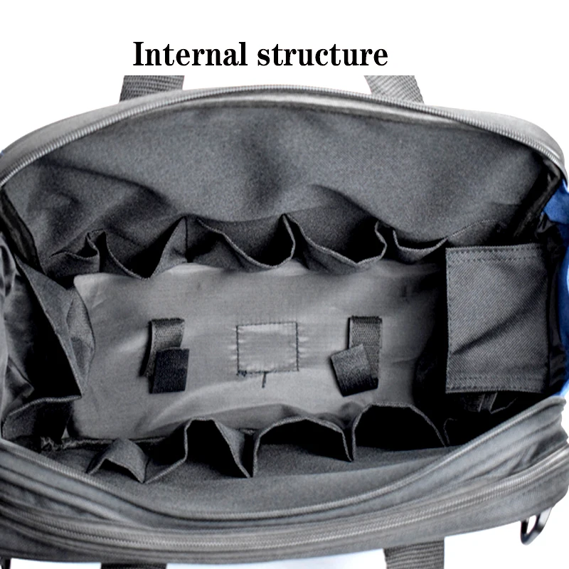 Borsa per attrezzi multifunzione borsa per elettricista ad alta capacità 720D Oxford borsa per attrezzi resistente all'usura resistente all'usura resistente all'usura