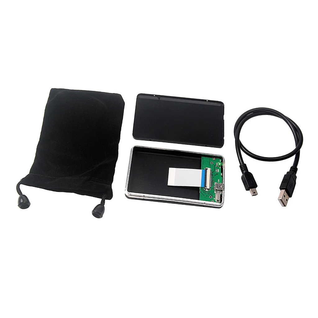 1.8 Inci Ziw/CE 40pin HDD Enclosure, USB 2.0 Eksternal Case Kotak untuk Hard Disk Drive