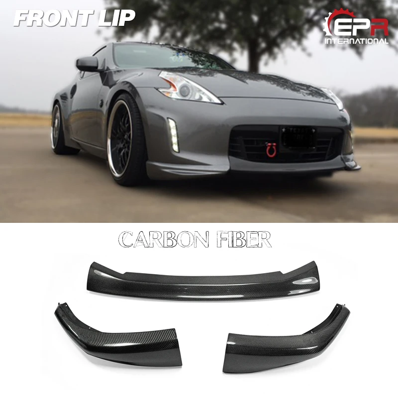 For Nissan 370Z Z34 Carbon Fiber Kouki Late Model JDM Front Lip (Facelift) Auto Tuning Part For 370Z Carbon Lip (2012 onwards)