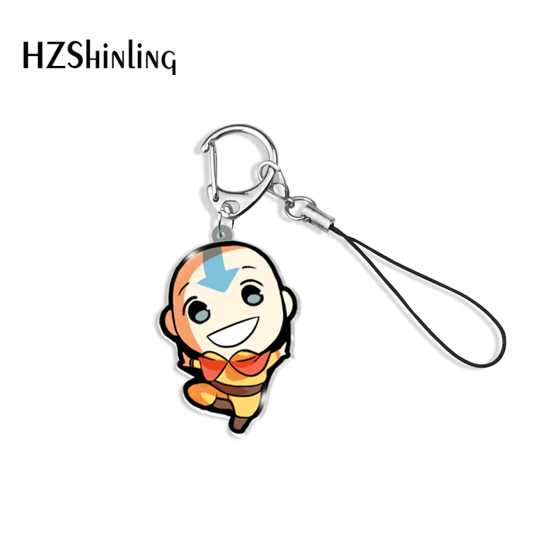 2021 Hot Summer Avatar The Last Airbender Cartoon Keychain   Mobile Phone Straps Resin Epoxy Accessories