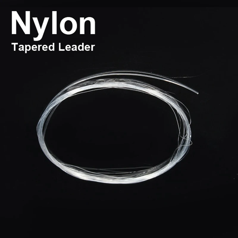 Bimoo 2 Pieces Tapered Leader Fly Fishing Line 9ft 0X-7X Nylon Monofilament Fly Fishing Clear Leader Tippet Knotless Line