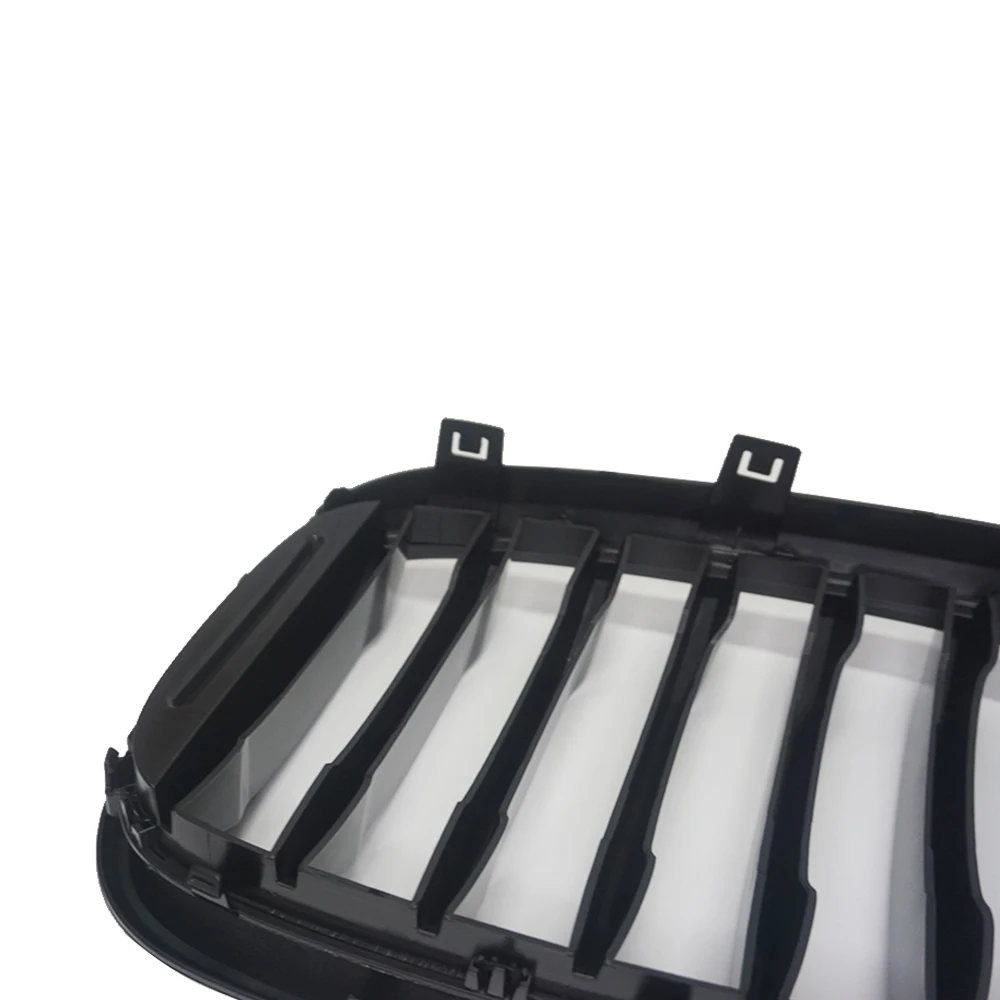 2PCS One Slat Grill Front Kidney Grilles For BMW 3 4 X3 X4 G01 G02 G08 2018-2021 Glossy Matte Black Racing Grills Car Styling