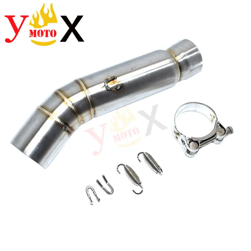 Slip On Middle Exhaust Pipe Mid Link Connector Tube Convertor Muffler For Honda CBR500R CB500X CBR400R CB400X CB500F 2013-2015