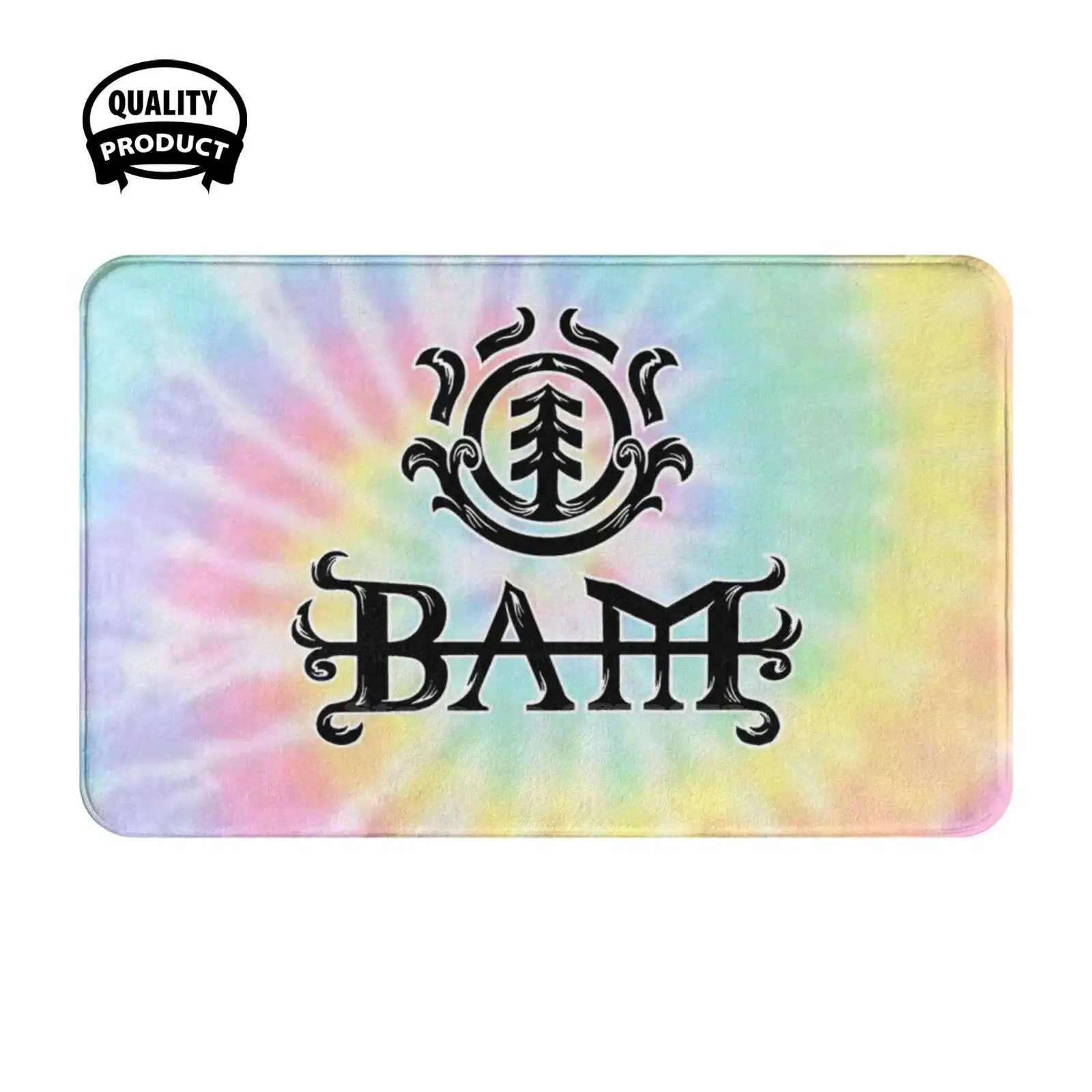 Bam! ( Tie Dye ) Soft Cushion Home Carpet Door Mat Car Rug Bam Margera Skate Era Brandon Ryan Dunn Jackass Heartagram Him Ville