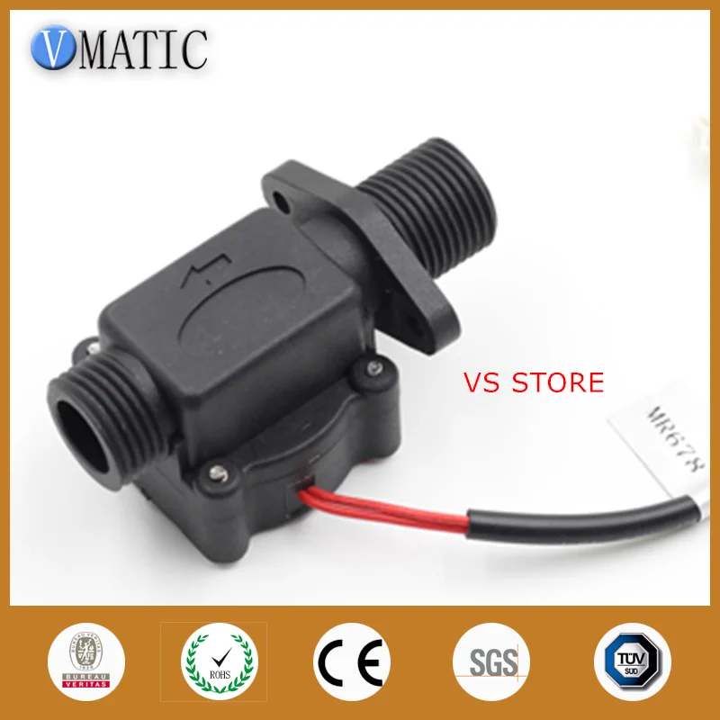 

Free Shipping G1/2 220vdc Control Sensor VC678 Flush Valve Vertically Mounted 2 Wires Pp Material Electronic Water Flow Switch