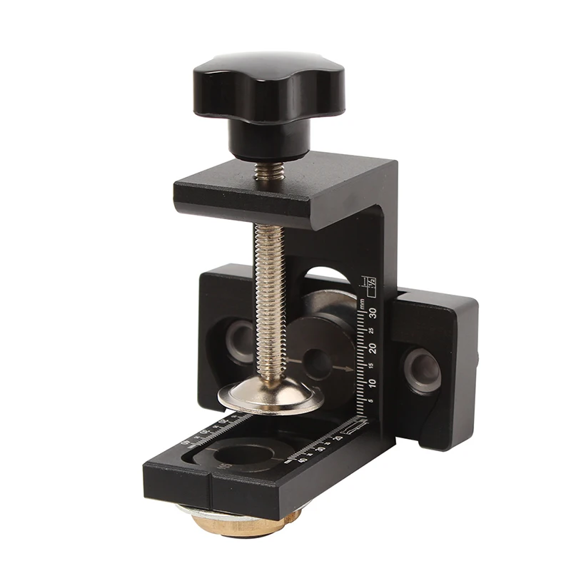 GanWei 3 in 1 maschera per tasselli regolabile Jig per fori tascabili per la lavorazione del legno con punta da trapano da 8/15mm per strumenti di perforazione per localizzatore di Guide di perforazione