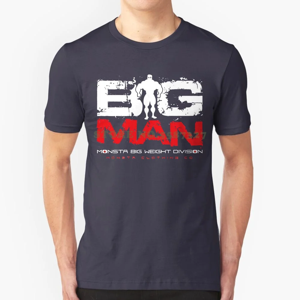 Casual Man Tees Mens Tops Monsta Clothing Co. Men's Big Man : Big Weight Division ( Tee60 ) T Shirt