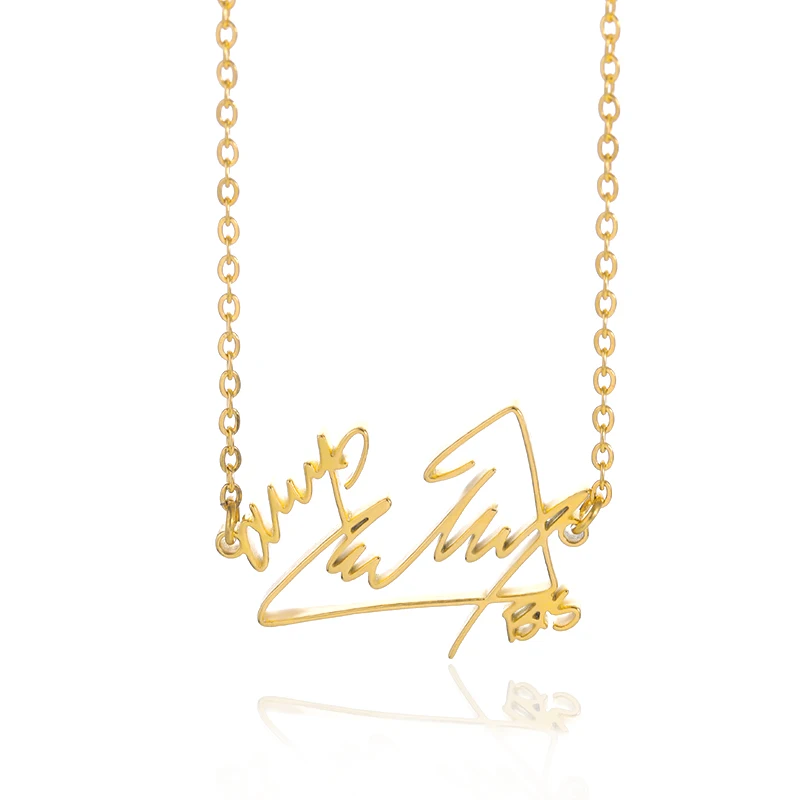 Custom RapMonster JIN SUGA J-HOPE JIMIN V JUNGKOOK Signature Name Necklace For Women Celebrity Anniversary Charm Jewelry Gifts