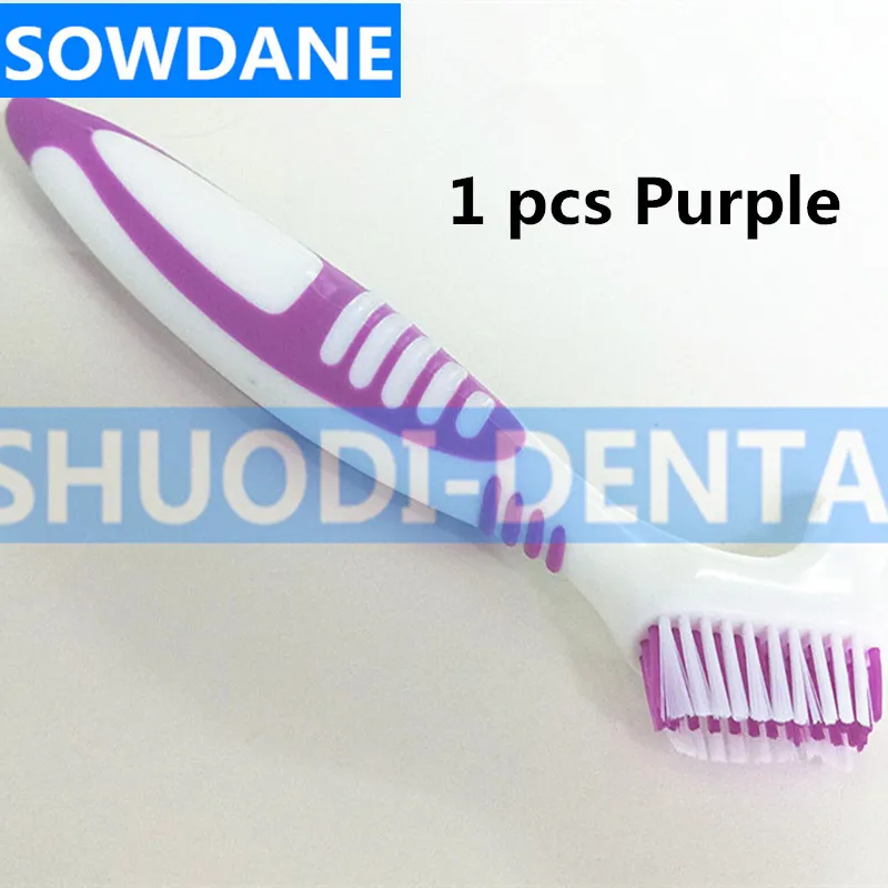 1 pcs Dental Brush Denture Cleaning Brush Multi-Layered Bristles Teeth Whitening False Teeth Brush Oral Care Brush Tool