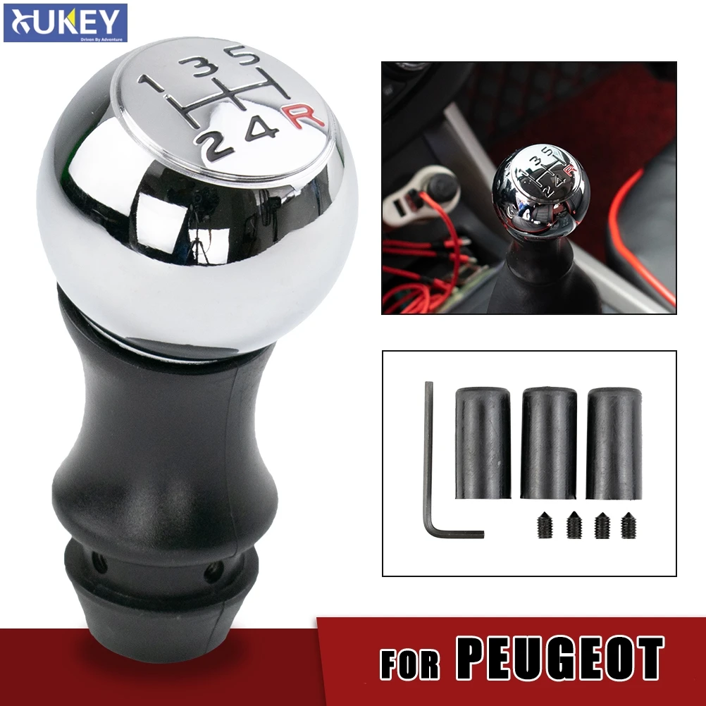 Engrenagem Speed Shift Knob Para CITROEN C1 C3 C4 5 Para PEUGEOT 106 107 205 206 207 306 307 308 309 405 406 407 508 605 607 806 807