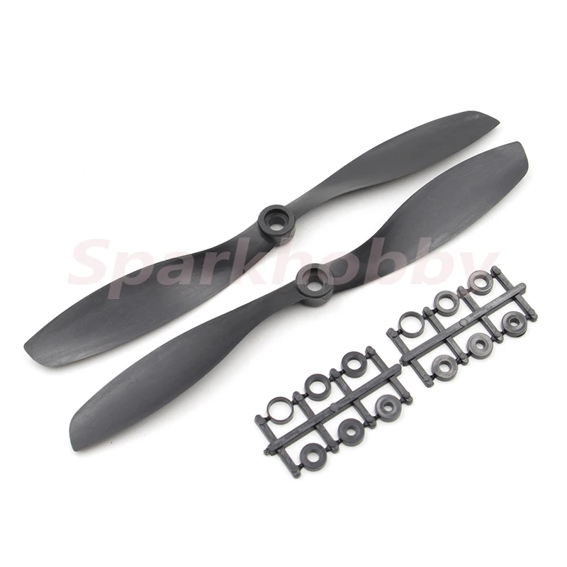 2PCS/1pair Gemfan Carbon Nylon CW/CCW Propeller 8045 9047 1045 1147 1245 Blades Prop 6mm with paddle ring for RC Quadcopter