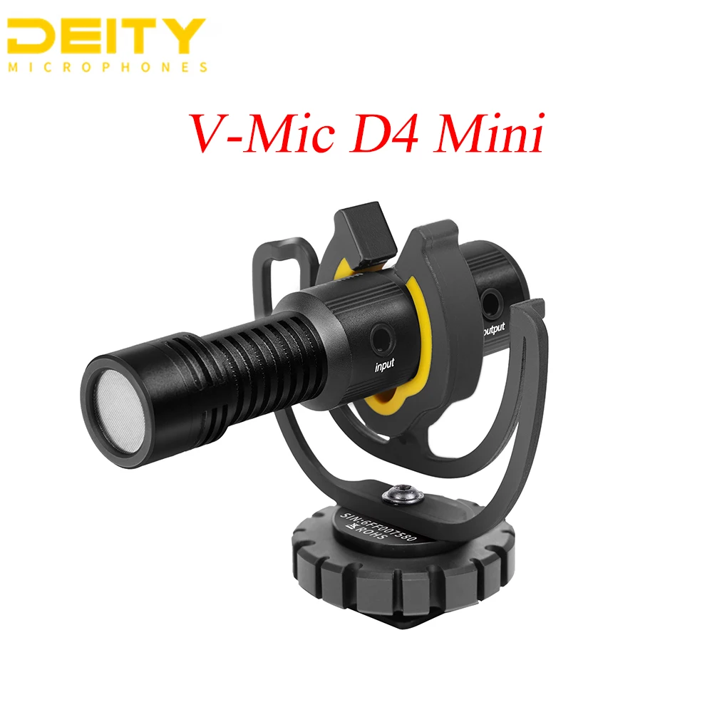 Deity V-Mic D4 Mini Microphone Head Mic TRS 3.5MM for Vlog Video Studio DSLR Camera smart phone iPhone