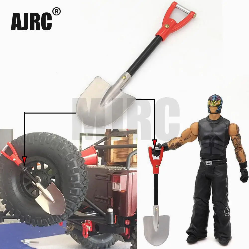 RC Rock Crawler 1:10 Accessories Metal Shovel for Trax TRX-4 TRX6 D90 D110 Axial SCX10 RC Climbing Truck Car Decorative Tools