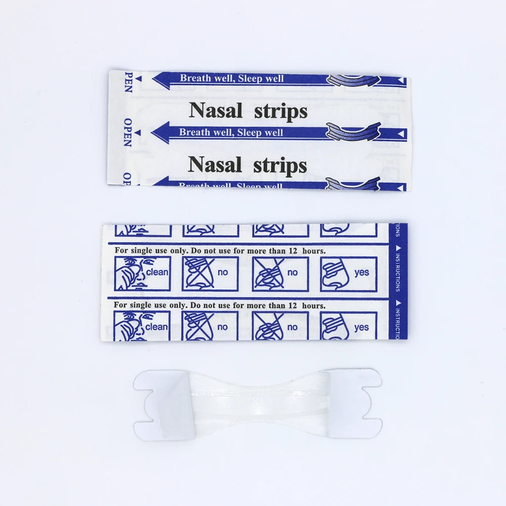 100pcs/lot Anti Snoring Nasal Strips Stop Snoring Better Breath Clear Nose Dilators Good Sleeping Health care Right Stop Snoring