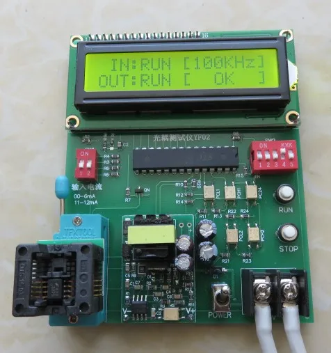 Testador de optoacoplador a4506/6n137/tlp41/pc817, tipo ttl etc.