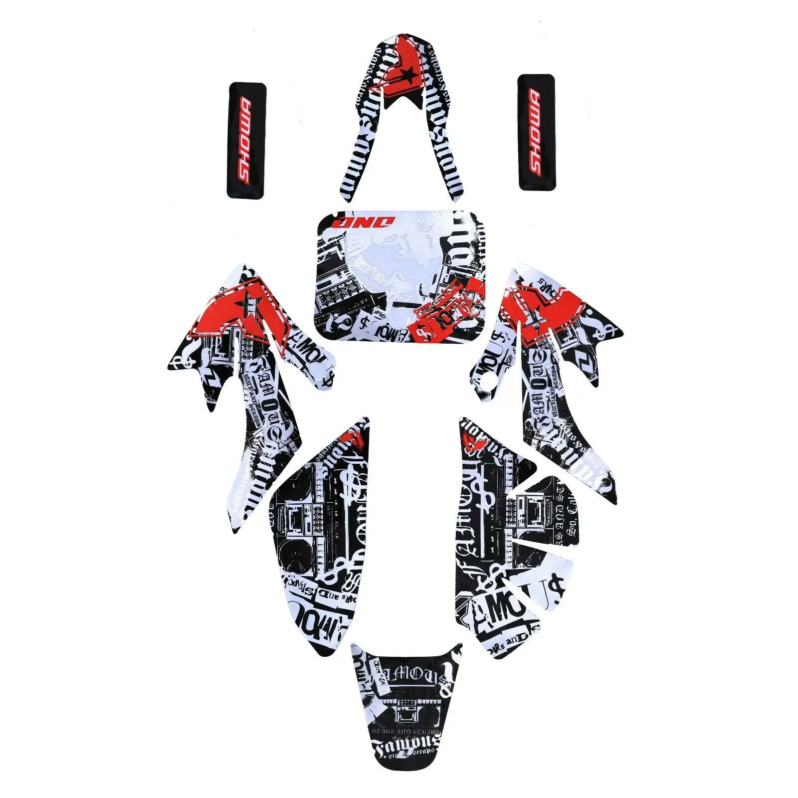 CRF50 CRF 50 Decal Graphics Sticker Kit For HONDA CRF50 PIT PRO Dirt Trail Bikes 50-125cc Cool Design Sticker