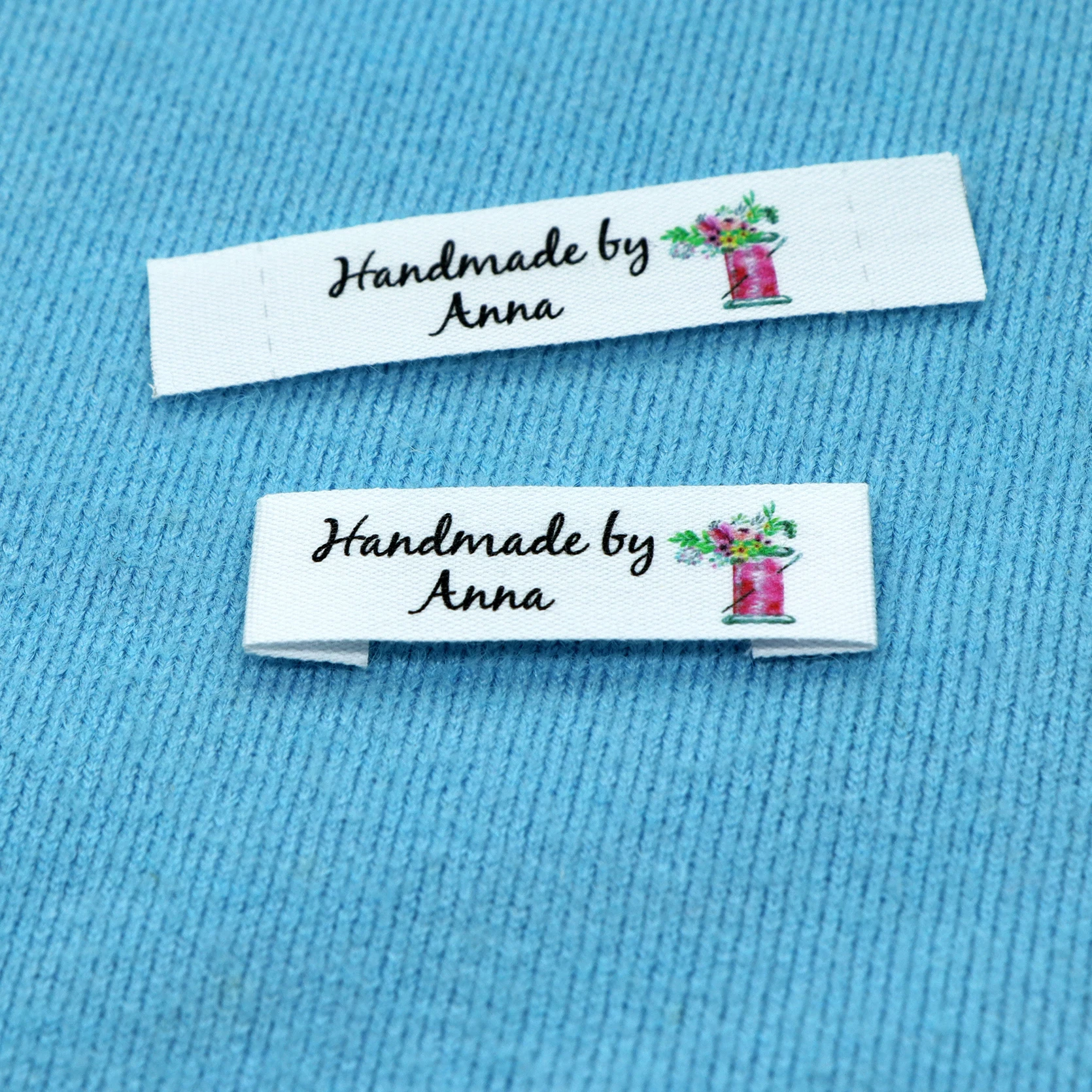 

Custom Sewing labels / Brand labels, Custom Clothing Tags, Cotton Ribbon label, Handmade label (FR037)