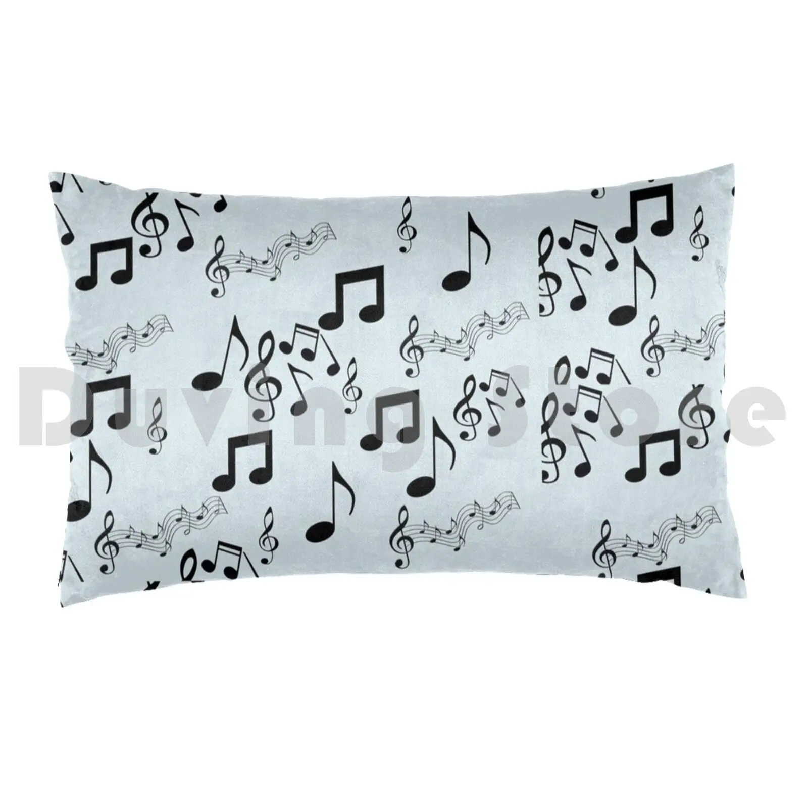 Music Pillow Case Printed 35x50 Music Band Music Note Staff Piano Saxophone Clarinet Flute Band Kid Marching Band