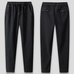 Plus Size 9xl 8xl Winter Autumn Joggers Oversize Sweatpants Men Thick Jogger Pants Men's Casual Trackpants Solid Black Trousers