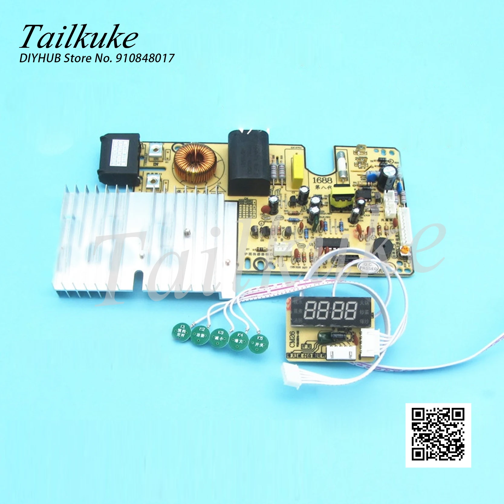 Touch Screen Induction Cooker Universal Motherboard General Board Refitting Circuit Board Maintenance High Power 2100W