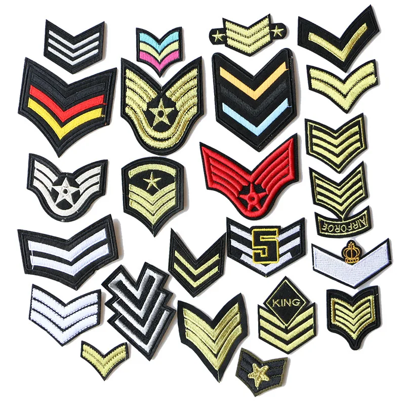 1 Pcs US Marine Corps icon Embroidered Iron on Patches for Clothing DIY Stripes Clothes Patchwork Sticker Custom Badges