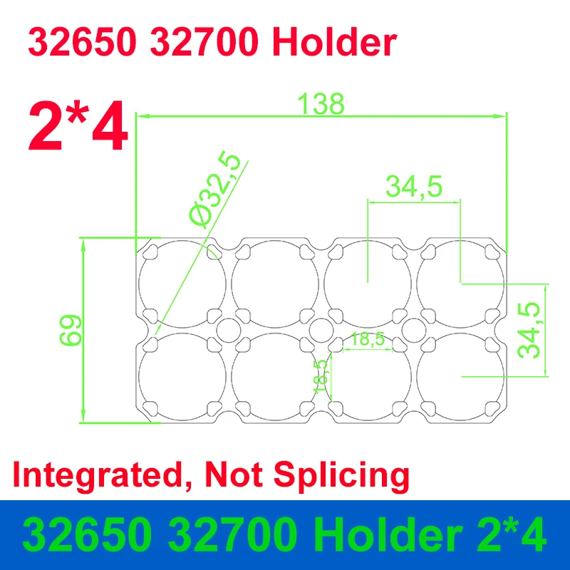 12V 20Ah obudowa baterii rodzaj śruby pasuje do 16 sztuk 32650 komórek 12V20Ah pudełko do przechowywania 2x4 uchwyt 18650 26650 32700 LiFePO4 12.8V