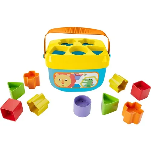 Fisher-Price Color Blocks - Bucket and 10 Piece Block Placement Game FFC84