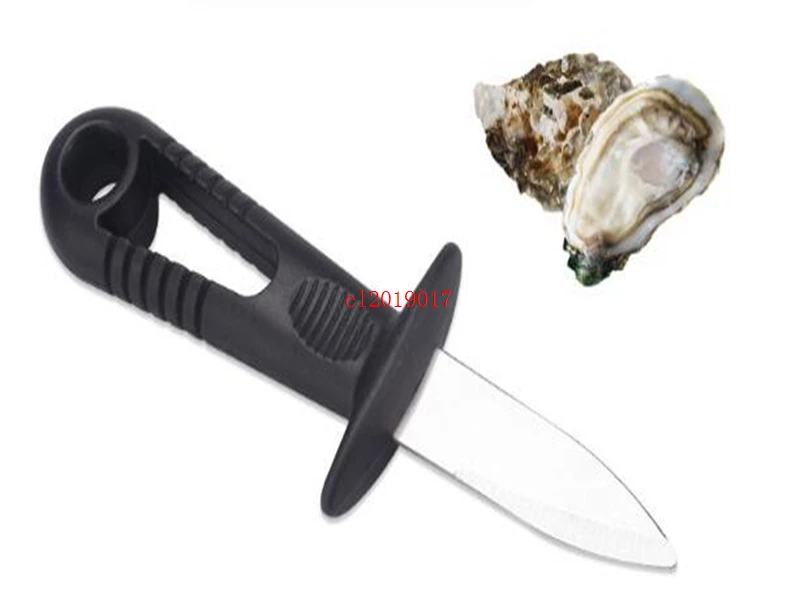 Stainless steel oyster knife plastic handle kitchen oyster knife