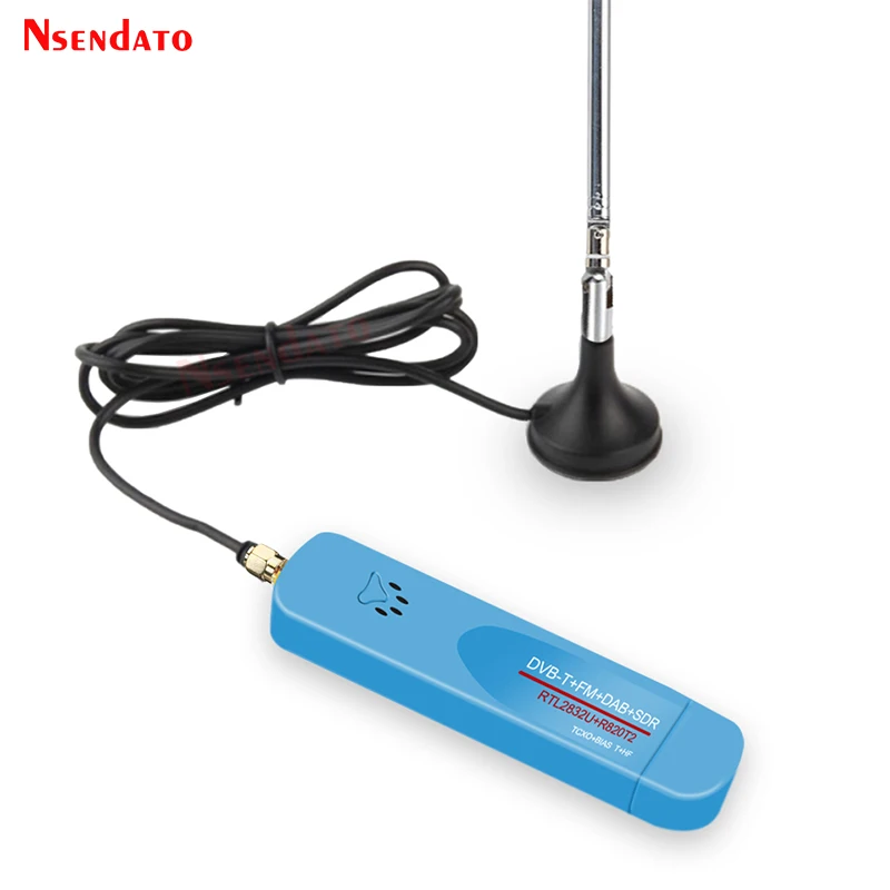 Digital USB 2,0 RTL SDR Smart DVB-T TV Stick SDR + DVB-T + DAB + FM RTL2832U R860 500KHz-1,7 GHz SDR TV sintonizador receptor con antena