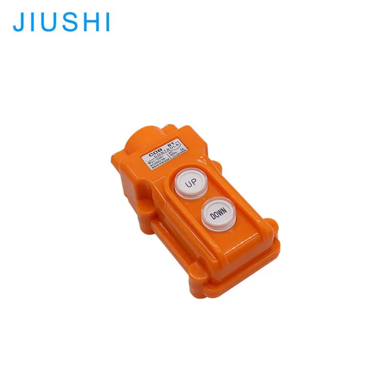 COB-61 English logo waterproof crane hoist switch control push button COB-63 English logo reset button