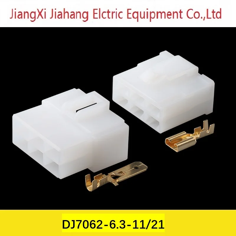 

Freeshipping 200sets DJ7062-6.3-11/21 6Pin AMP Car Electrical Wire Connectors