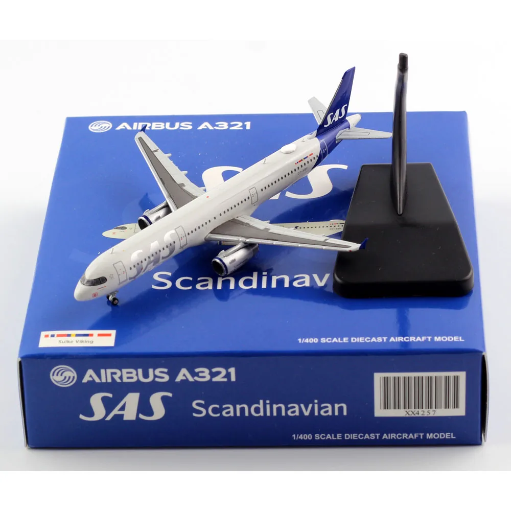 

1:400 Alloy Collectible Plane JC Wings XX4257 Scandinavian Airlines "Star Alliance" Airbus A321 Diecast Aircraft Model OY-KBH