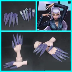 New Type KDA Evelynn Purple EVA Finger Paws Nail Paws Cosplay Accessories for Halloween Party Use 5pcs/set halloween costume