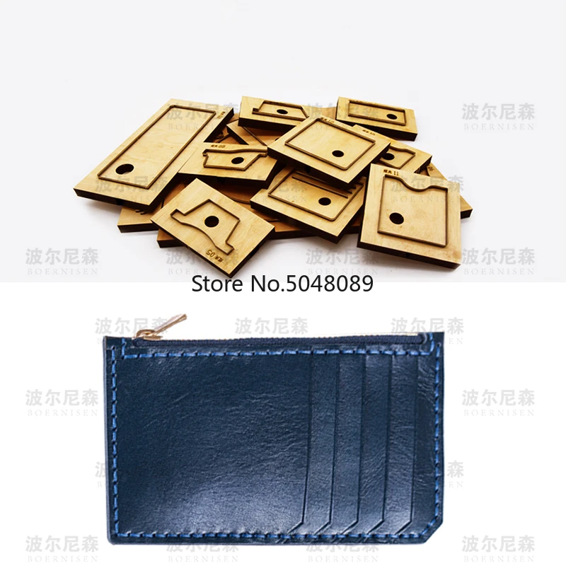 

Wooden Die Cutter Japan Steel Blade Rule Dies DIY Leather Zipper Wallet Card Holder Hand Punch Tool Template for Leathercraft