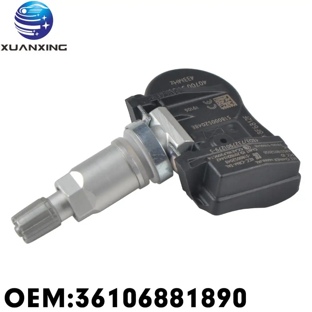 36106881890 Tire Pressure Sensor Monitoring System TPMS 433MHz For BMW 2 2018-2020 3 2014-2019 4 2014-2020 MINI Clubvan2016-2019