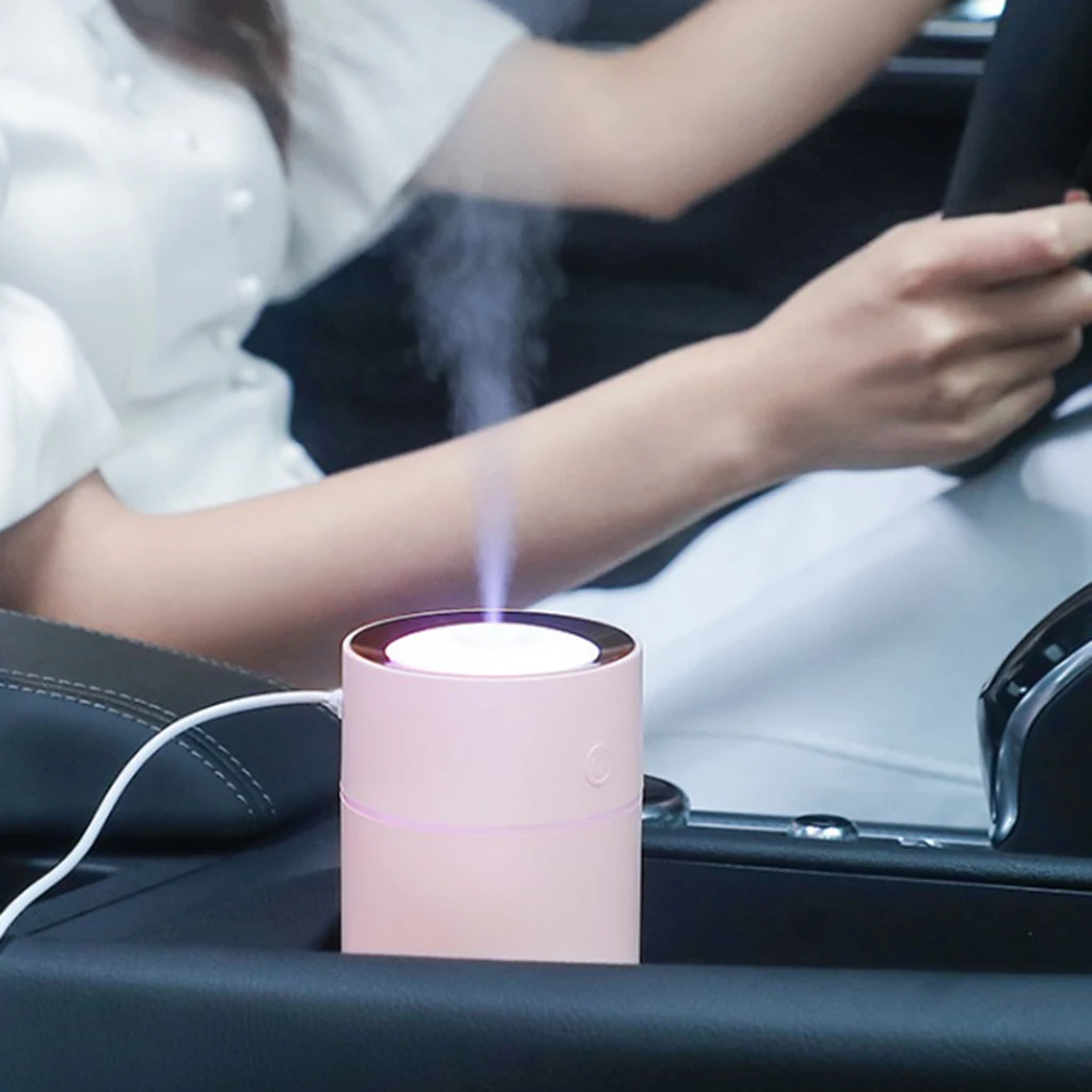 320ML Mini Ad Ultrasuoni Umidificatore Aroma Olio Essenziale Diffusore Auto A Casa Purificatore D'aria Luce Colorata Mist Maker per la Casa auto