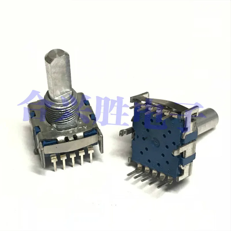 Rotary switch 5-speed 6-band switch Power amplifier audio signal switch Switch shaft length 20mm