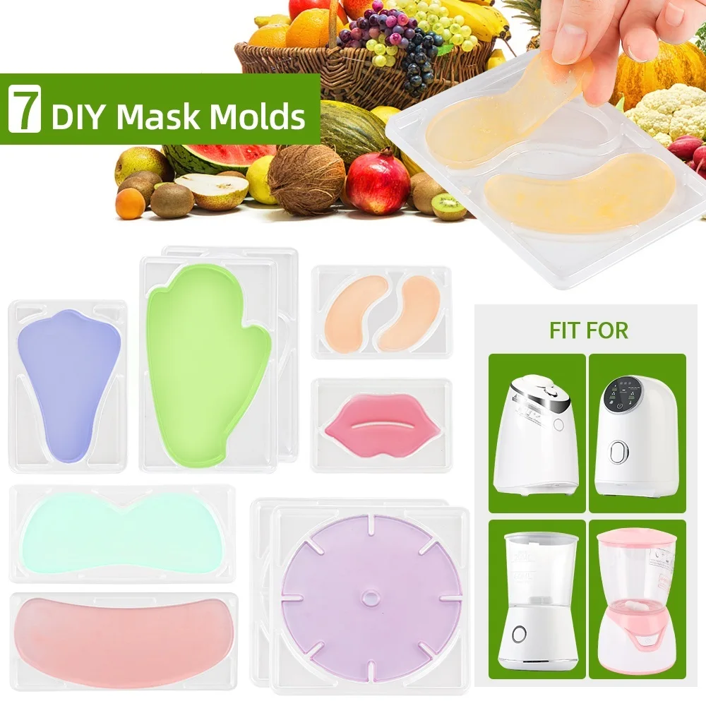 7 kinds of Mask Maker Mode DIY Set Self-Make Eyes Lip Nose Neck Hand Face Mask Mold Replacement for Automatic Mask Machine