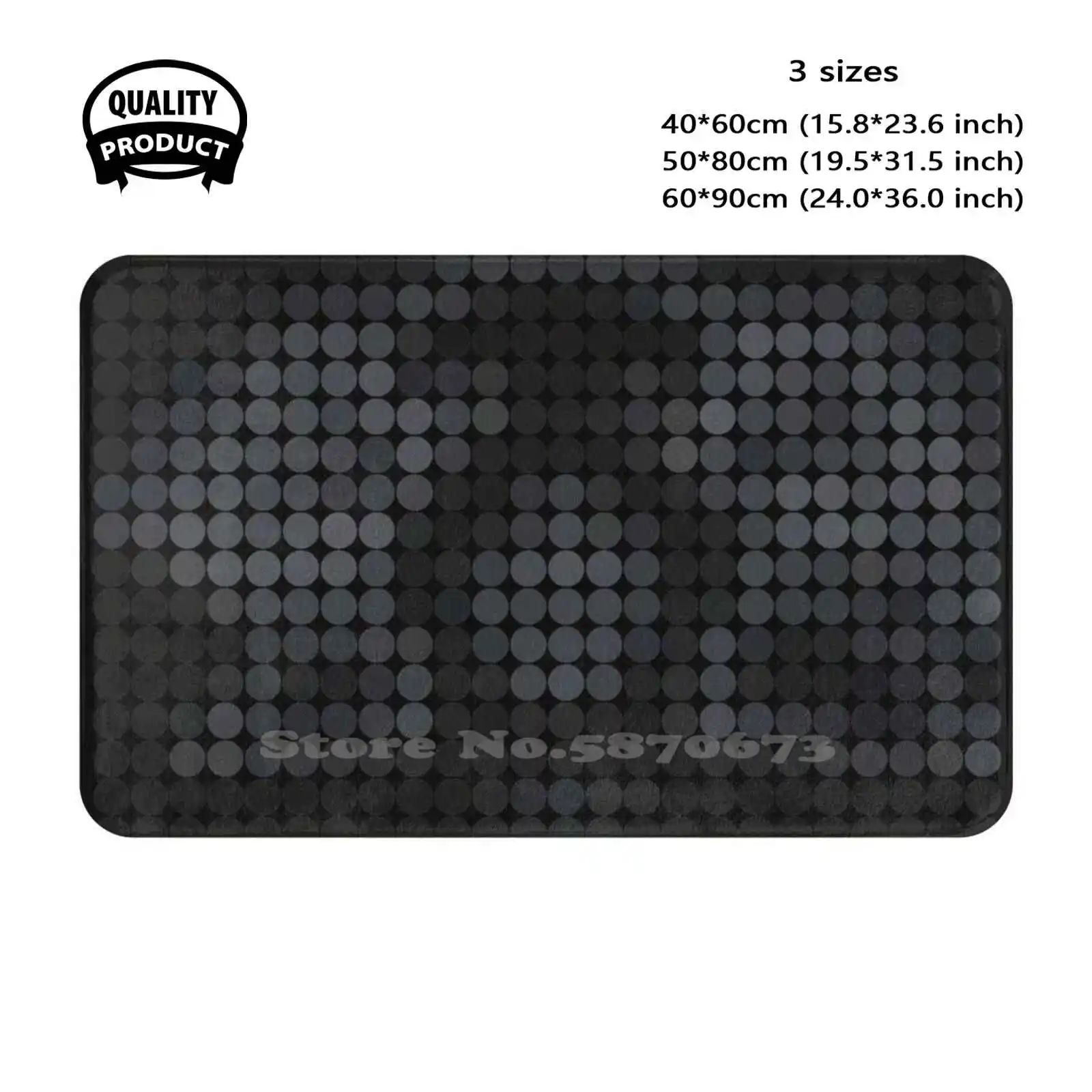 Jay Z — The ( Remix ) Soft Cushion Home Carpet Door Mat Car Rug Jay Z Hiphop Soul Beyonce Dots Abstract Pattern Colour Music