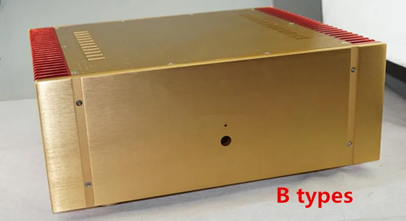 JH68 Hifi Alle Aluminium Audio Versterker Chassis Grote Klasse A Versterker Chassis/Amp Behuizing/Case/Diy Box (430*160*361Mm)
