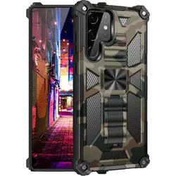 CamSolomon-Coque en TPU avec support de déclinaison d'armure, étuis magnétiques pour Samsung Galaxy S24, S23 FE, S22 Ultra, A03S, S21 FE, S20 Plus, A32, A14, A54, A05S