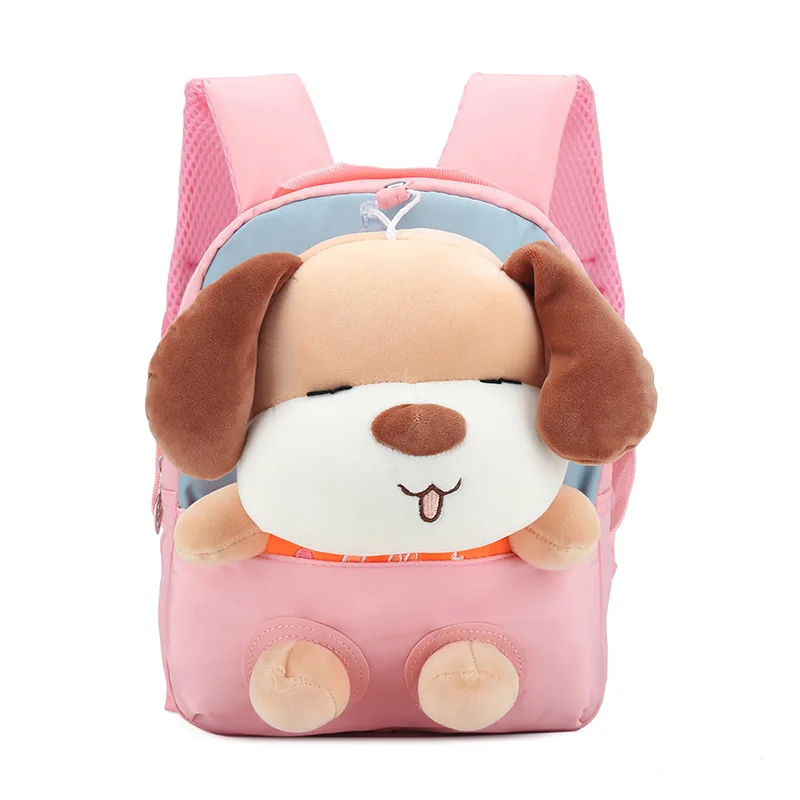 2024 New Plush puppy kids backpack girls lightweight preschool backpack Cartoon cute backpack small children\'s kindergarten bags