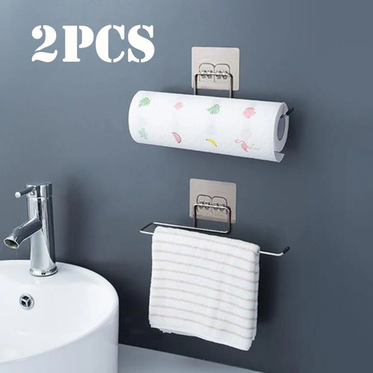 

Hanging Paper Holder Bathroom Kitchen Roll Paper Towel Holder Rack Holder Hanging Toilet Stand Hanger Home Storage Racks