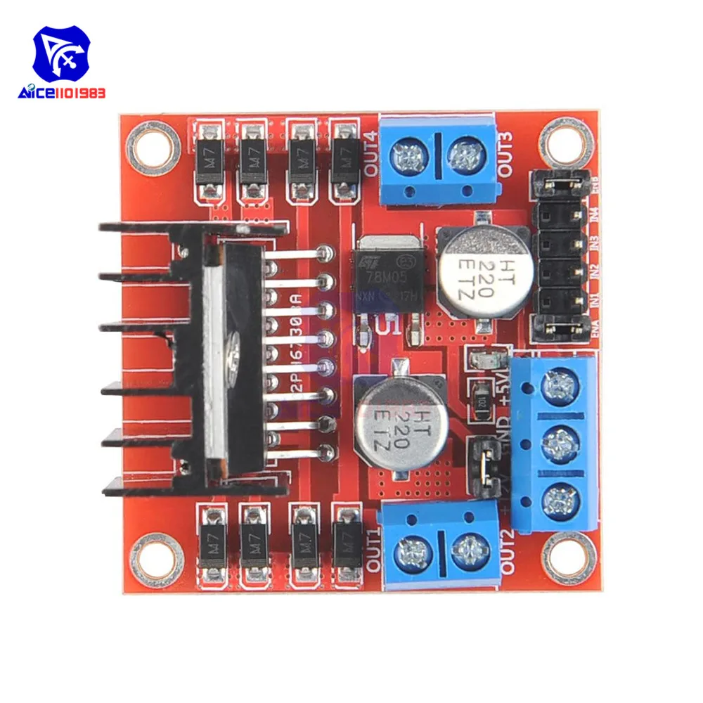 Diymore L298N Modul Pengendali Driver Motor DC Dual H-bridge Stepper Motor UNTUK Arduino Smart Car Power MEGA R3 Mega2560