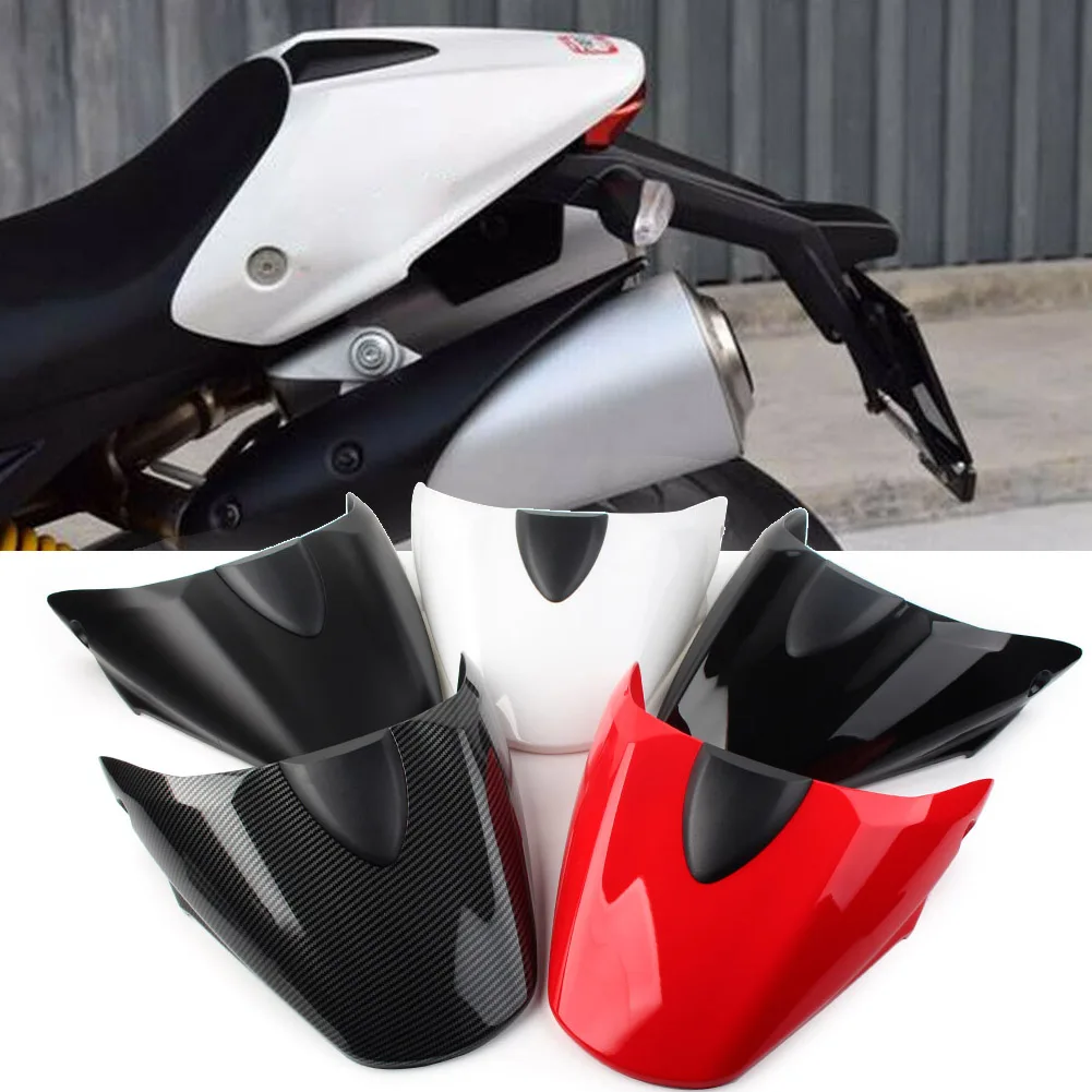 Motorcycle Rear Passenger Pillion Seat Cowl Fairing Cover for Ducati Monster 696 795 796 2008-14 / 1100 1100S 09-11 ABS Plastic