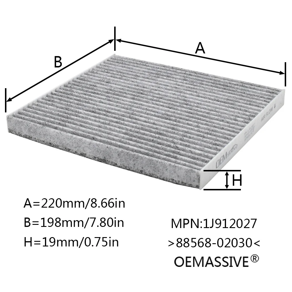 2x Car Pollen Cabin Air Filter For Toyota Avensis Verso Corolla Verso 2003 2004 2005 2006 2007 2008 2009 88568-02030 88568-12020